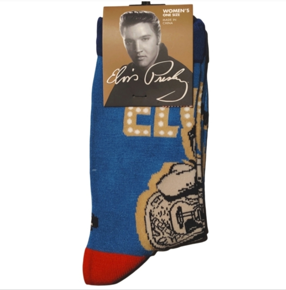 Elvis Presley Women's Crew Socks Bundle And Save King Of Rock N Roll